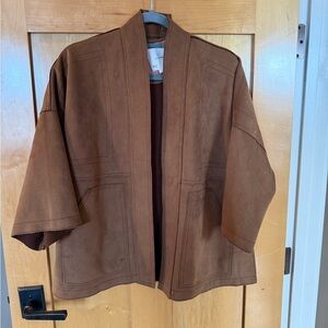 Anthropologie XS : Tan : Kimono style Open Front Jacket